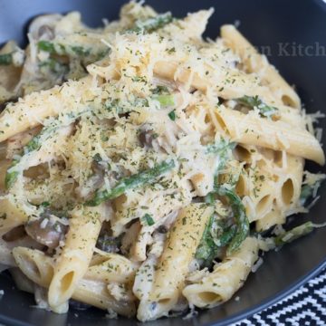 Penne Pasta with White Sauce