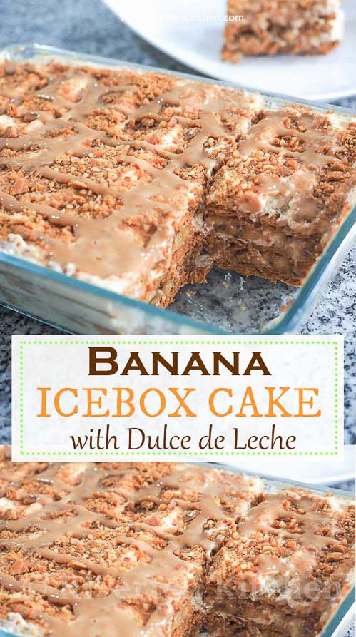 Banana Icebox Cake with Dulce de Leche