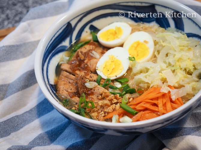 Braised Chicken Egg Noodle Soup
