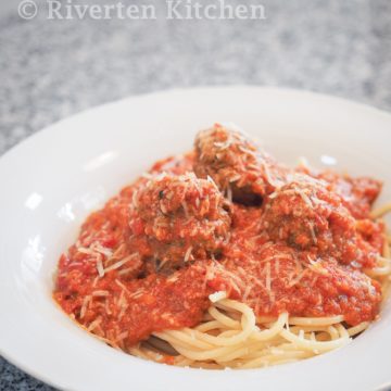 Spaghetti and Meatballs with Hidden Vegetables