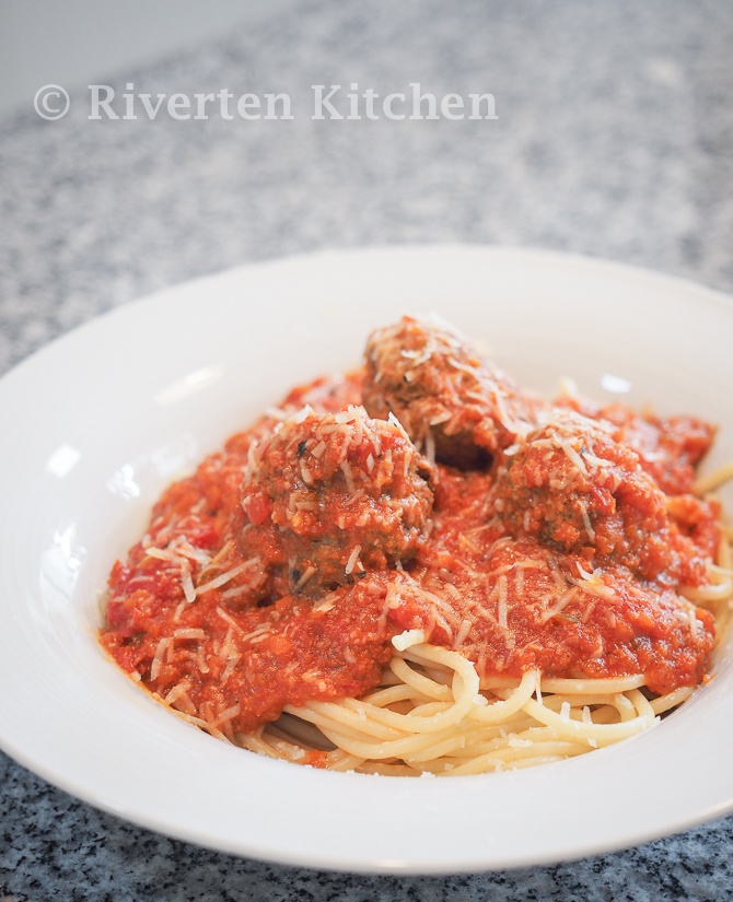 Spaghetti and Meatballs with “hidden” Vegetables