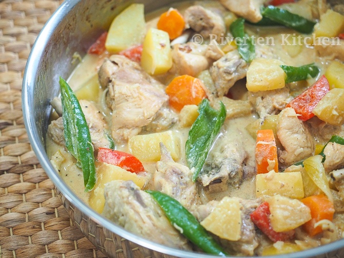 Pineapple Chicken Stew with Evaporated Milk