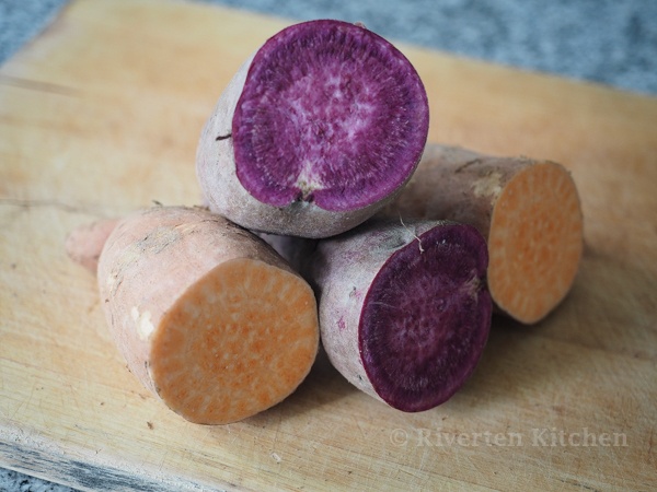 Orange and Purple Sweet Potato