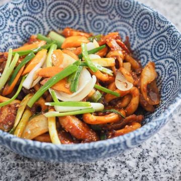 Spicy Squid and Pork Korean Stir-fry