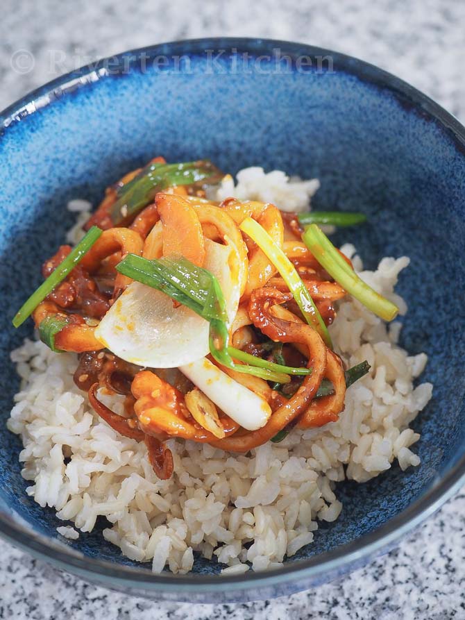 Spicy Squid and Pork Korean Stir-fry