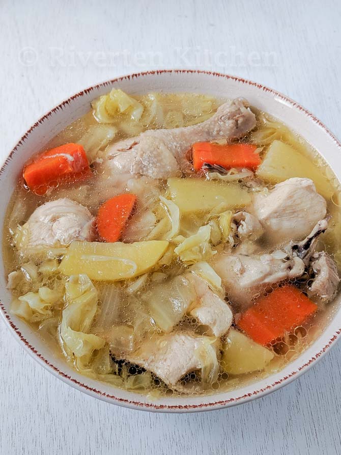 Nilagang Manok sa Patis (Chicken Soup with Fish Sauce)