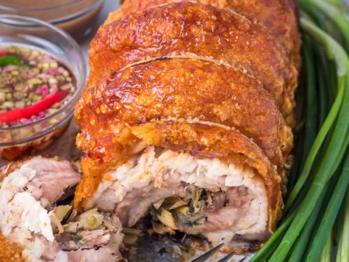 Crispy Pork Belly Lechon Roll - Kawaling Pinoy