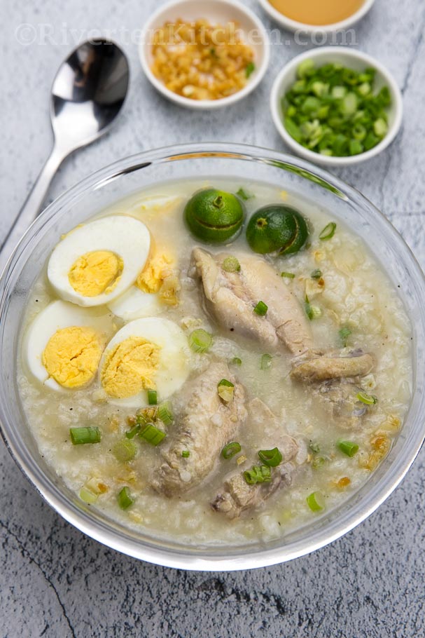 savory rice porridge arroz caldo chicken