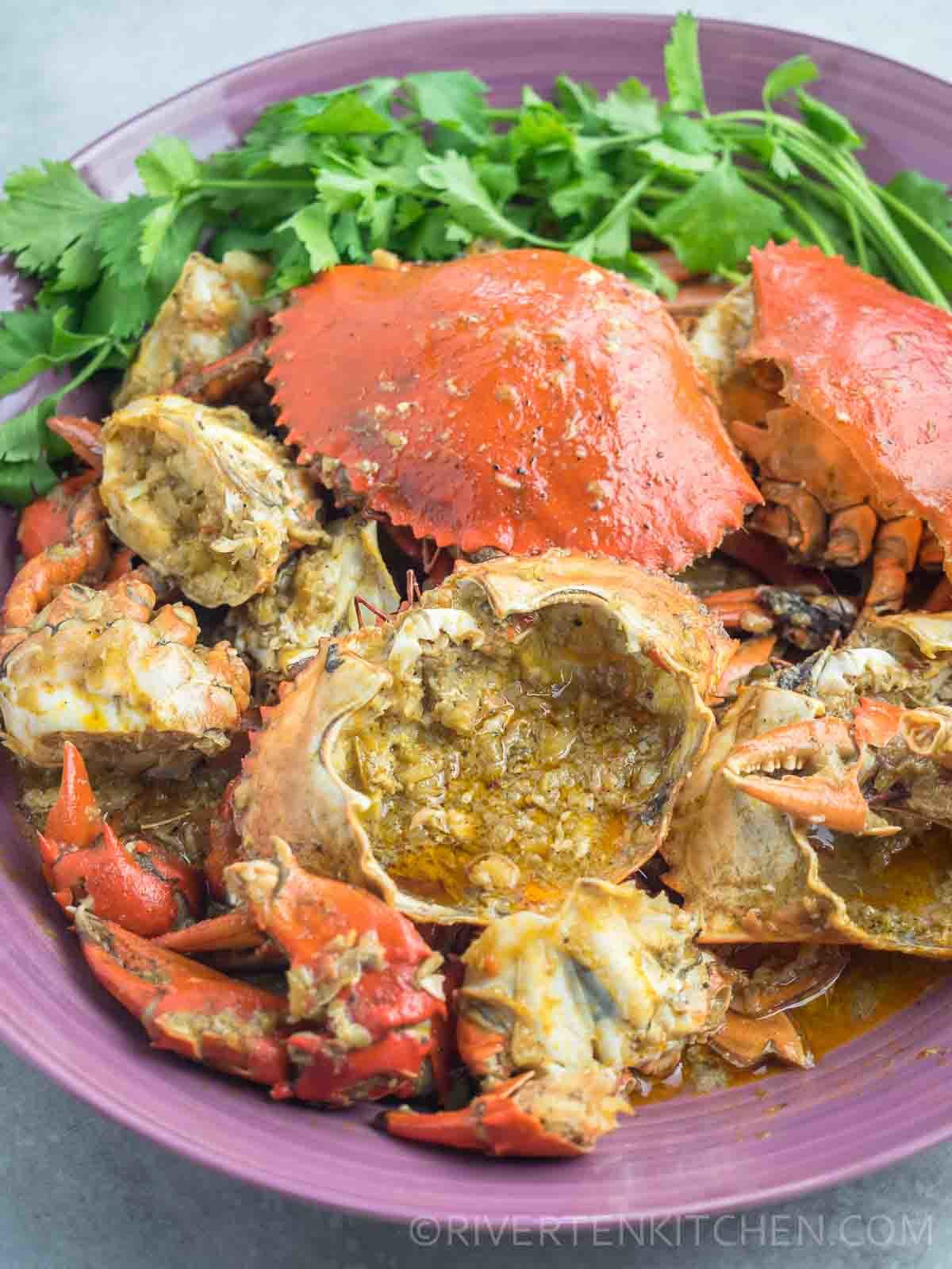Crab recipe with Garlic Butter Sauce Oyster Sauce