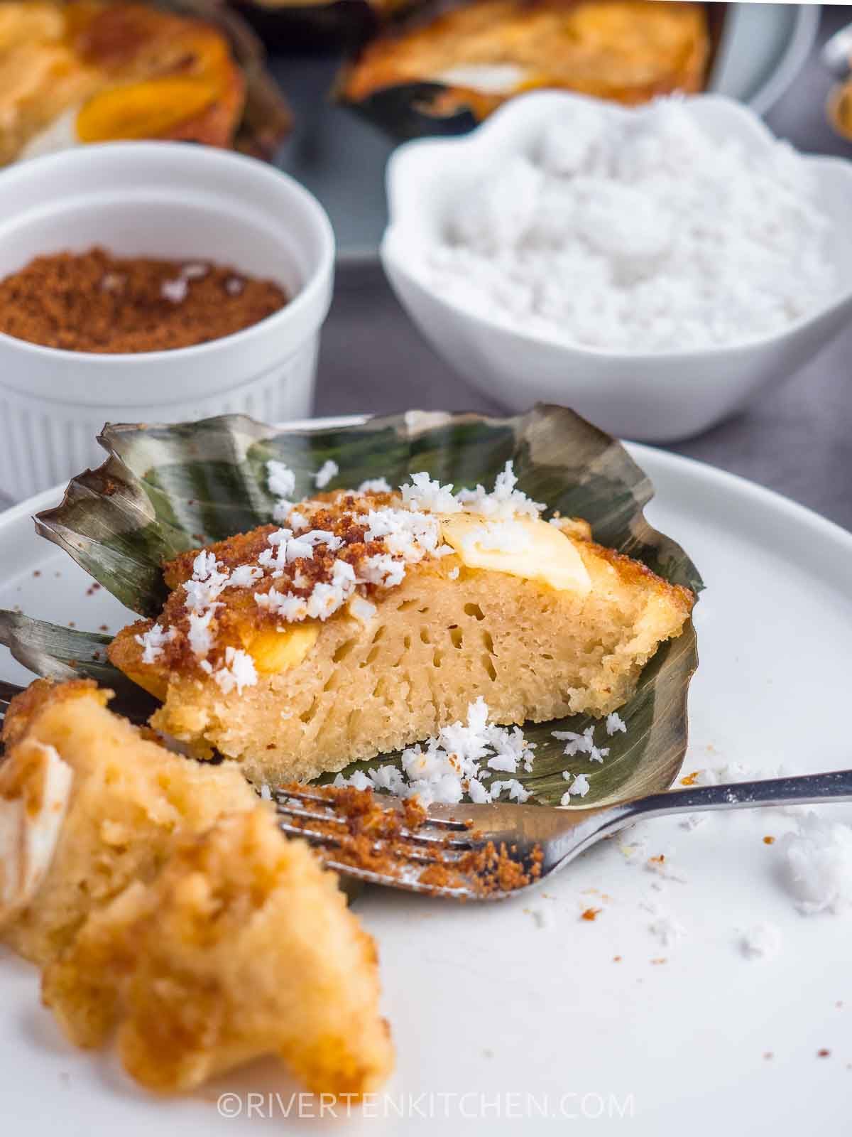 Bibingka Rice Cake with coconut