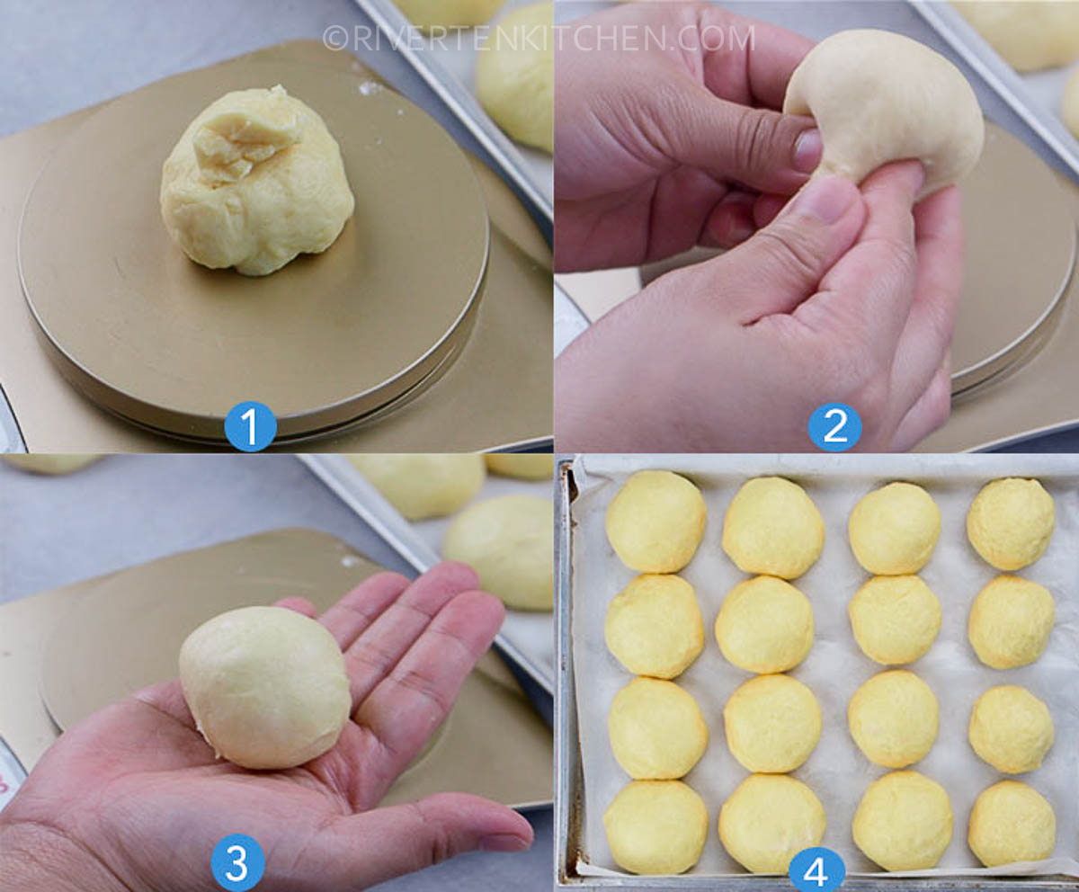 How to evenly sized dinner bread rolls