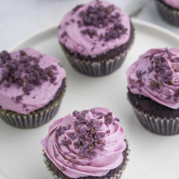Moist and Fluffy Cupcakes with Ube Flavor