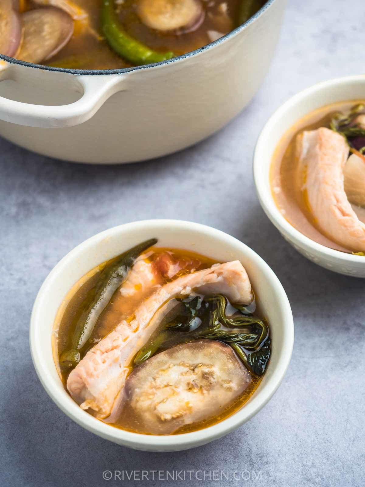 Filipino Salmon Sour Soup
