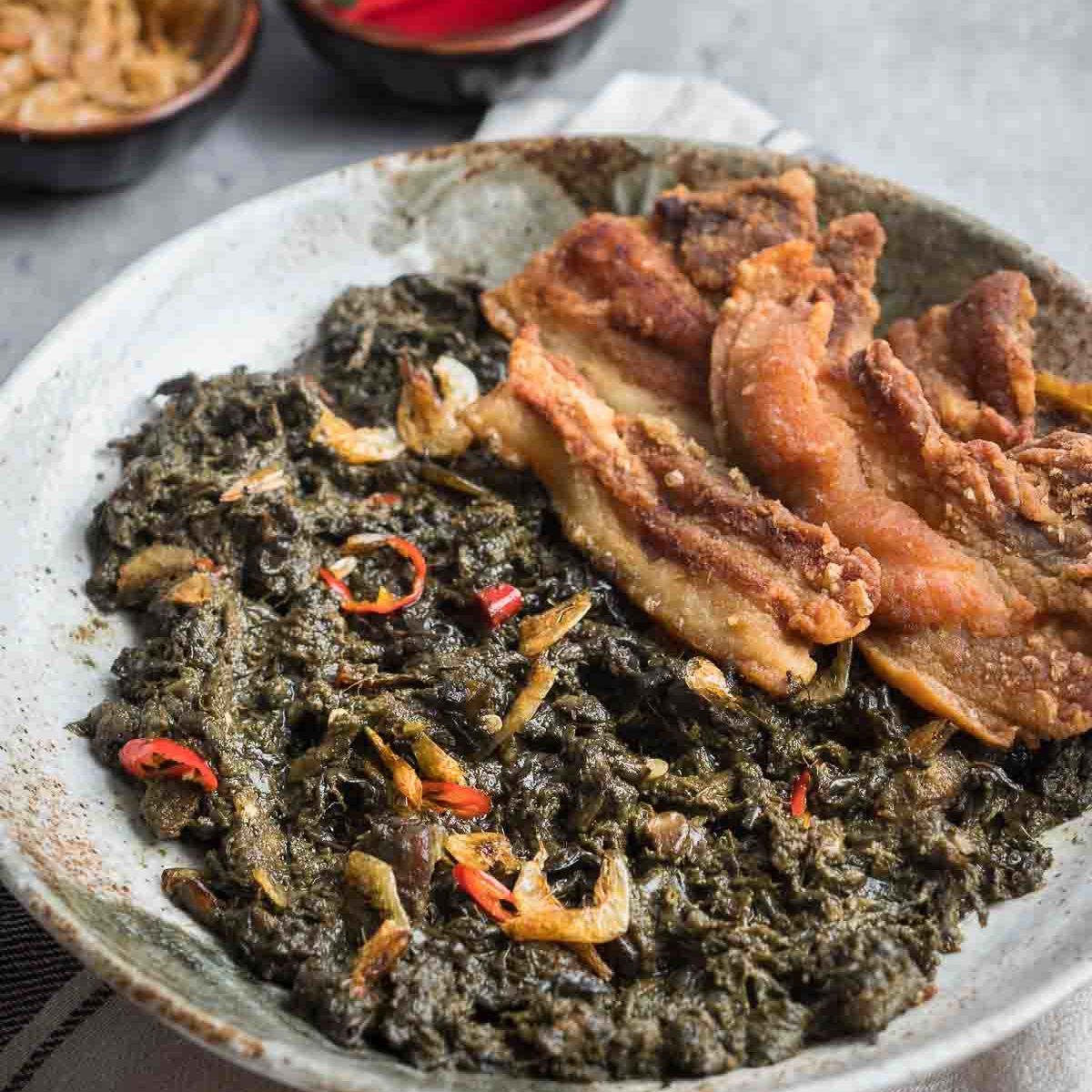 Laing with Pork
