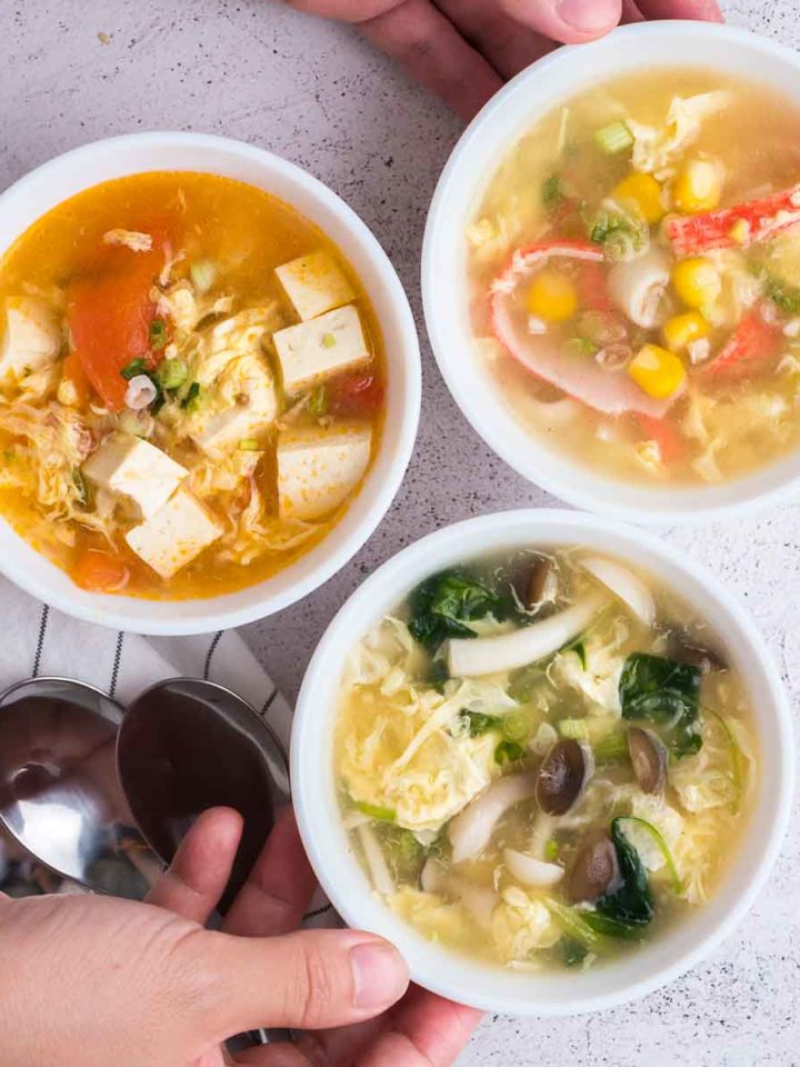 3 different ways to make egg drop soup