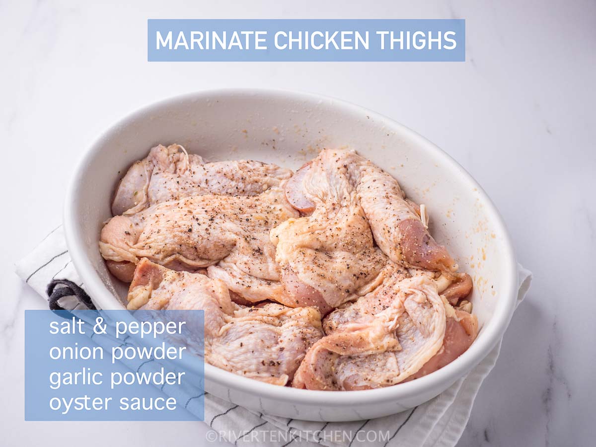 crispy chicken thighs ingredients