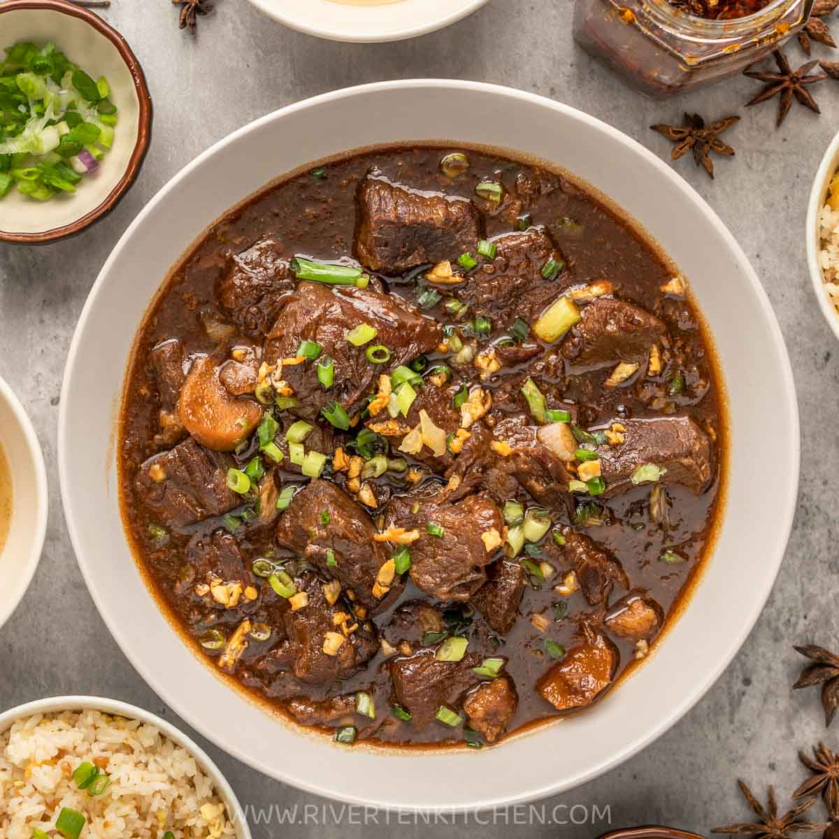 Chinese Style Braised Beef (Beef Pares)