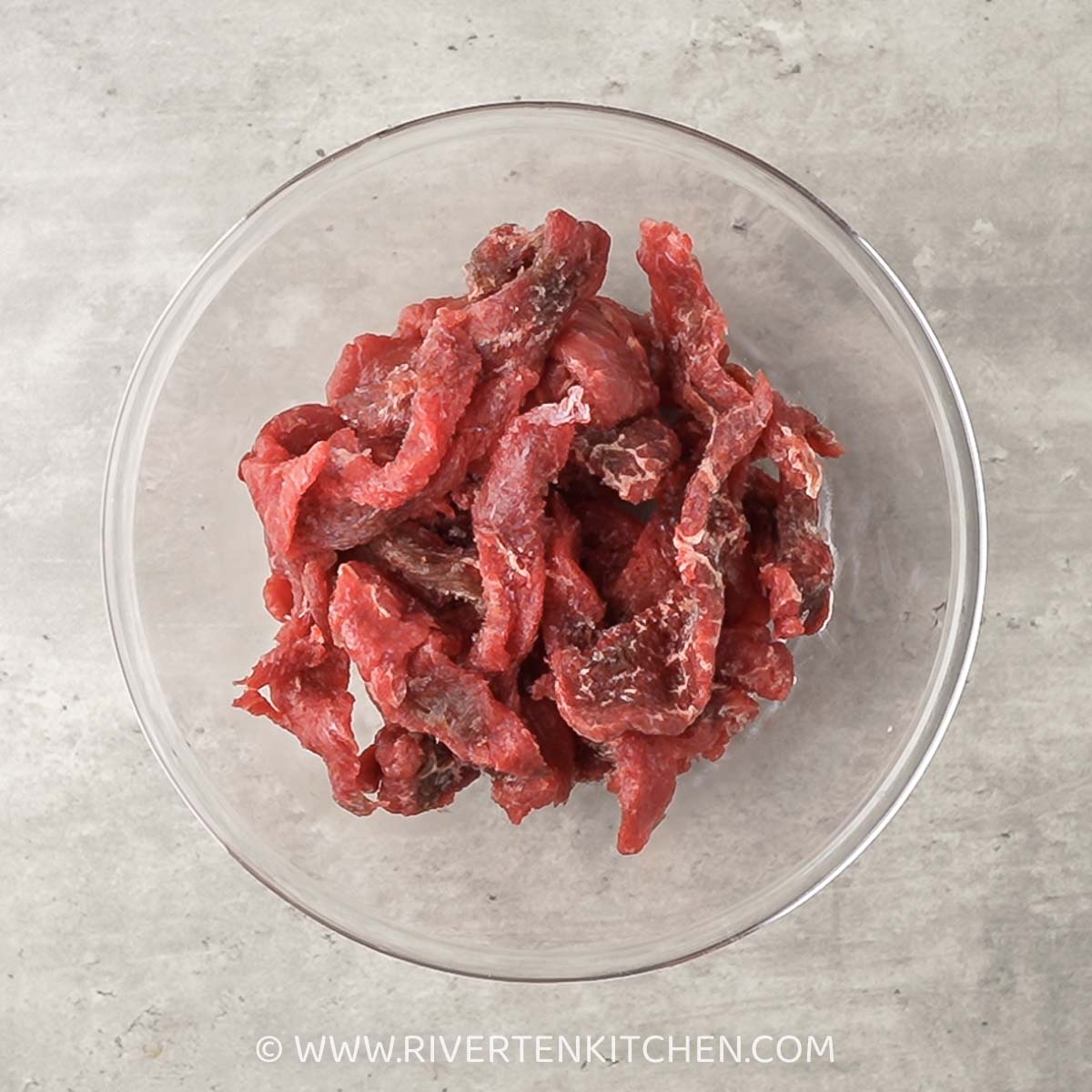 thin slices of beef for stir-frying