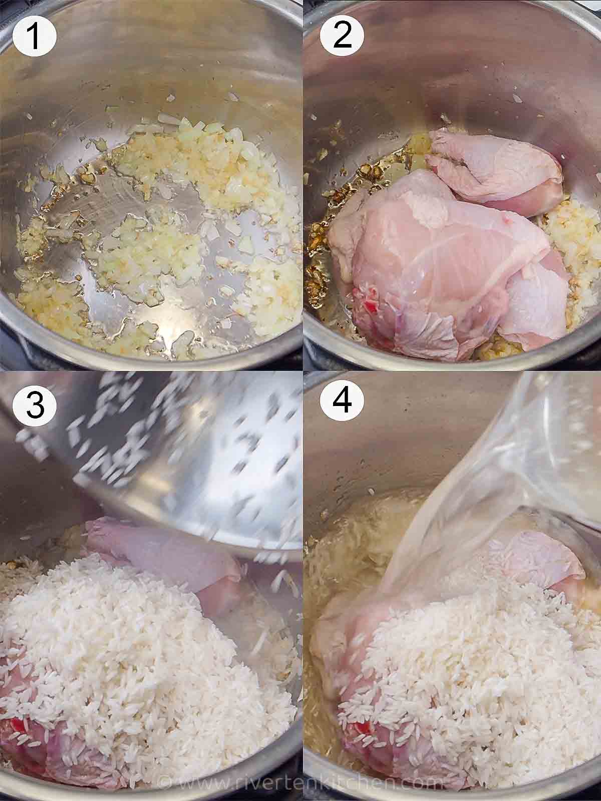 steps on how to cook congee in an instant pot