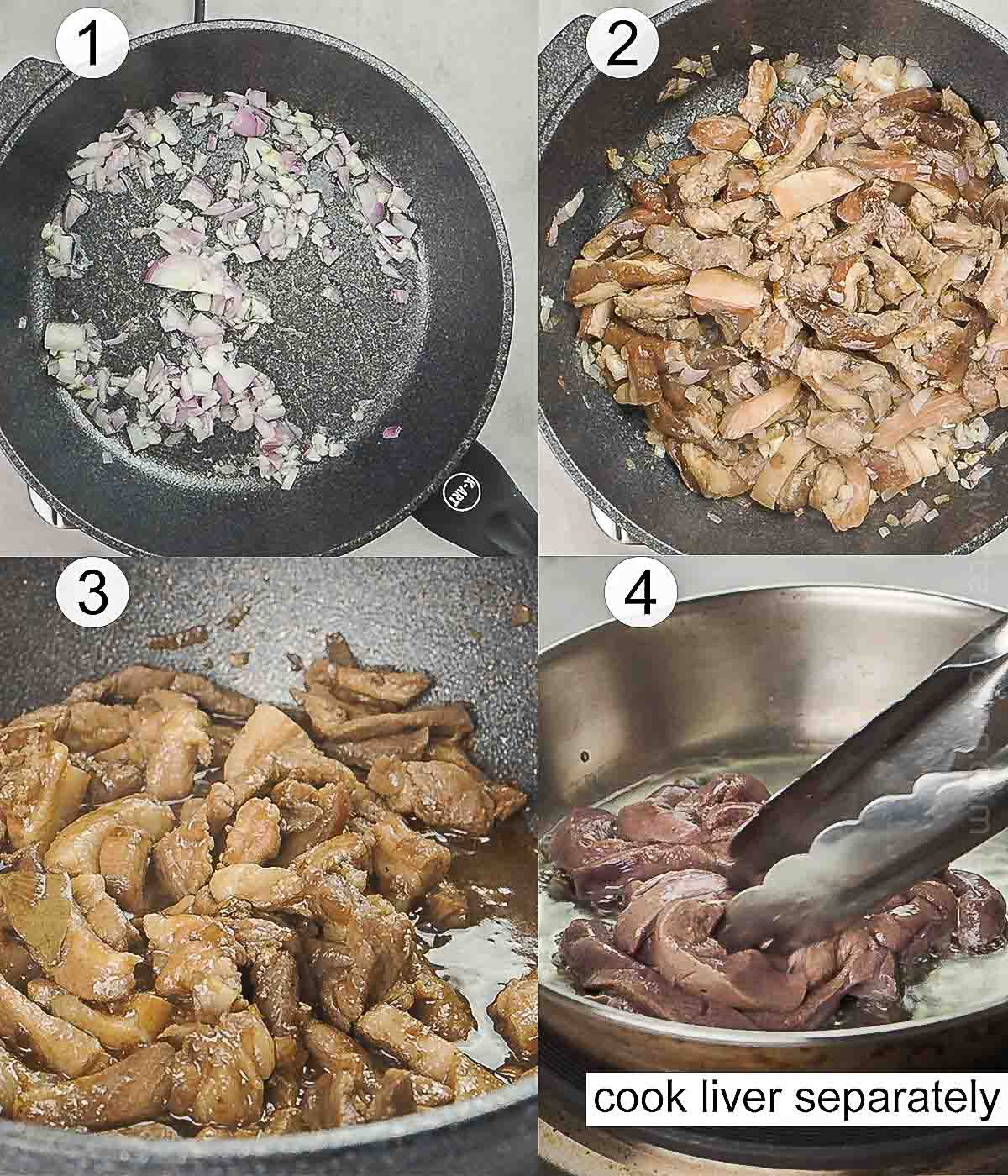 step-by-step photos on how to cook Pork Igado